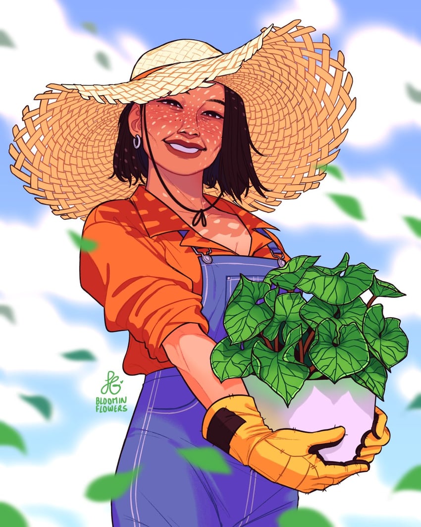 player character (original and 1 more) drawn by bloominflowers