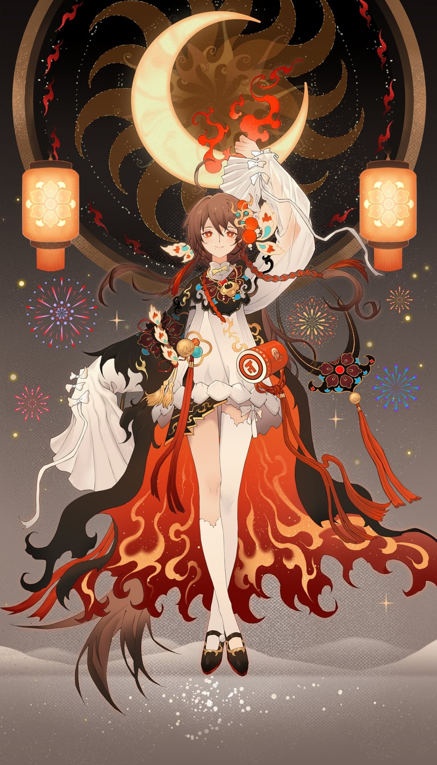 yuezheng ling (vocaloid and 1 more) drawn by loveleviathan