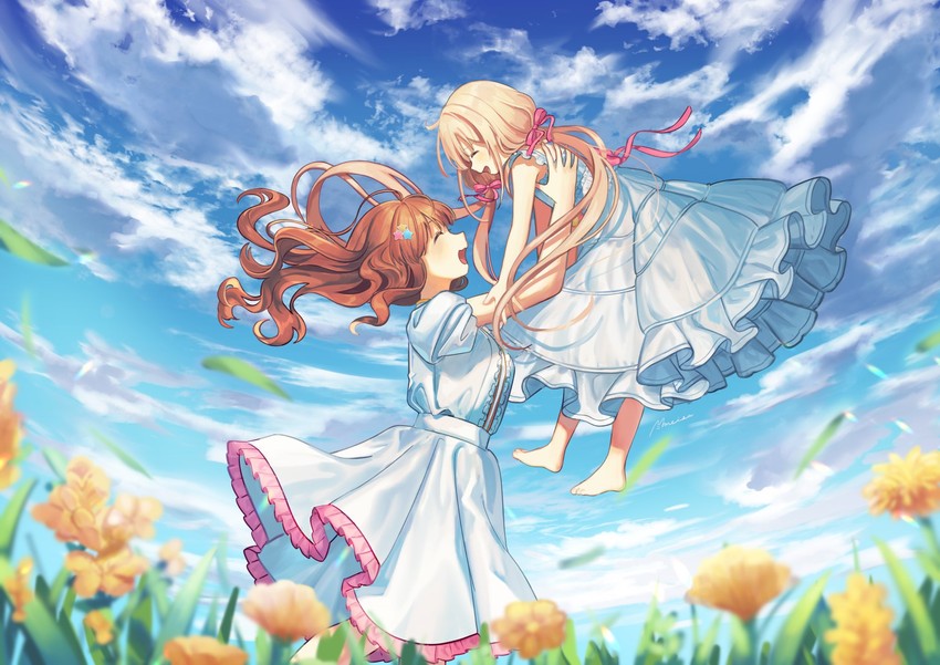 futaba anzu and moroboshi kirari (idolmaster and 1 more) drawn by meisa