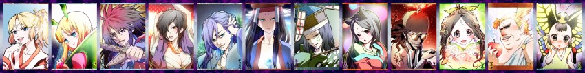 ushiwakamaru, okikurumi, sakuya, tsuzurao, kaguya, and 6 more (ookami) drawn by minimaru