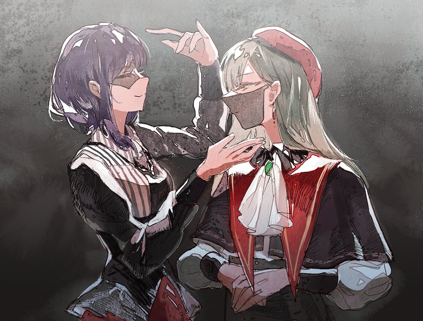 wakaba mutsumi, mortis, yuutenji nyamu, and amoris (bang dream! and 1 more) drawn by reiboubyou
