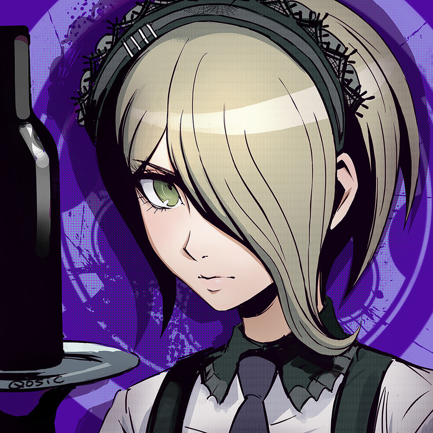 tojo kirumi (danganronpa and 1 more) drawn by qosic