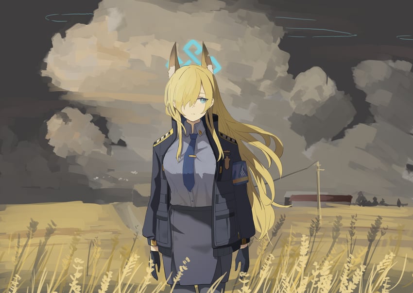 kanna (blue archive and 1 more) drawn by inapple