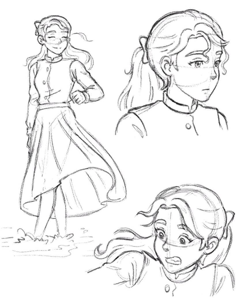 alliz amano (the glassworker) drawn by saib_irfan