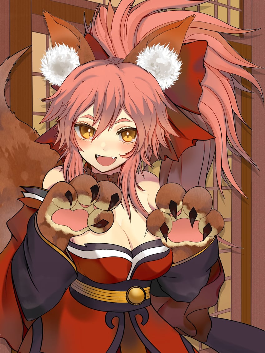 tamamo and tamamo cat (fate and 1 more) drawn by eveisntthatbad