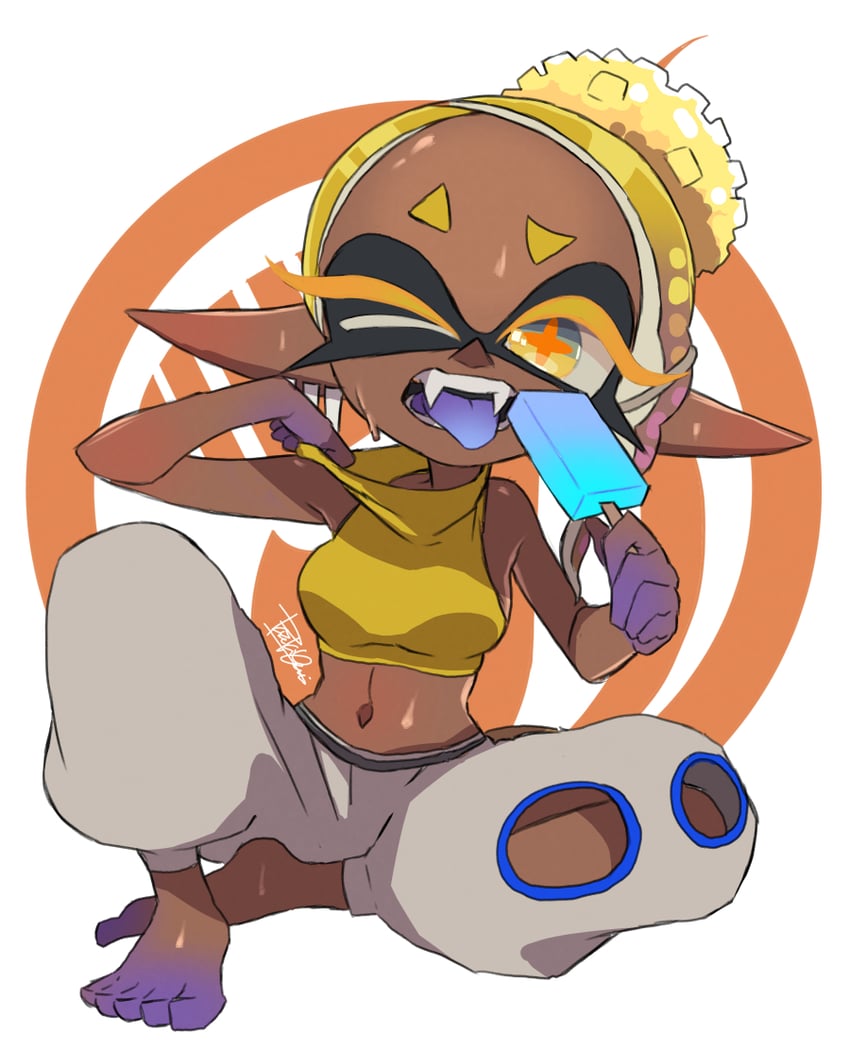 frye (splatoon and 1 more) drawn by isamu-ki_(yuuki)