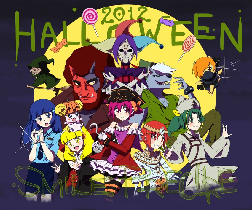 midorikawa nao, kise yayoi, aoki reika, hino akane, hoshizora miyuki, and 7 more (precure and 1 more) drawn by kara-tora