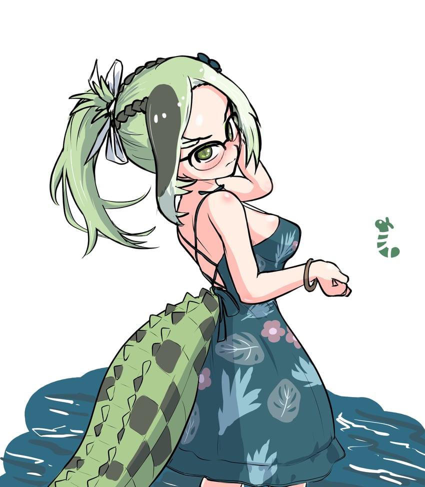 saltwater crocodile (kemono friends) drawn by nokemono-san_(bocchi_friend)