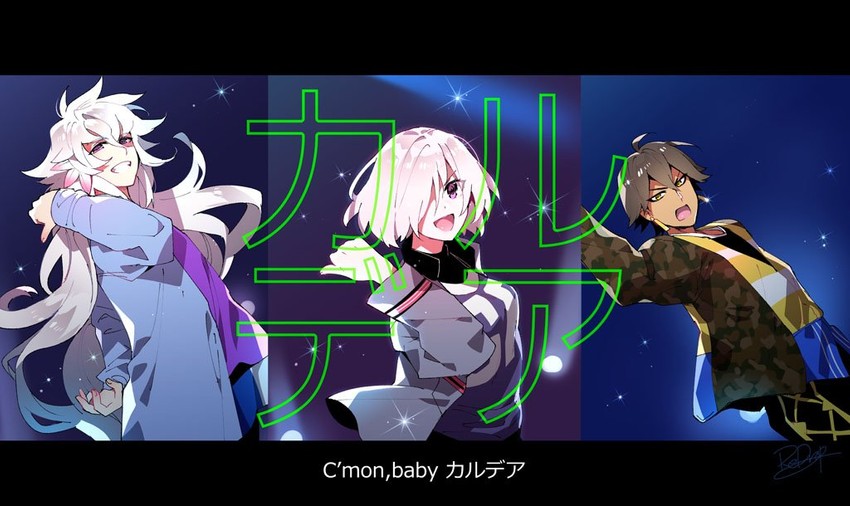 mash kyrielight, merlin, and ozymandias (fate and 2 more) drawn by redrop