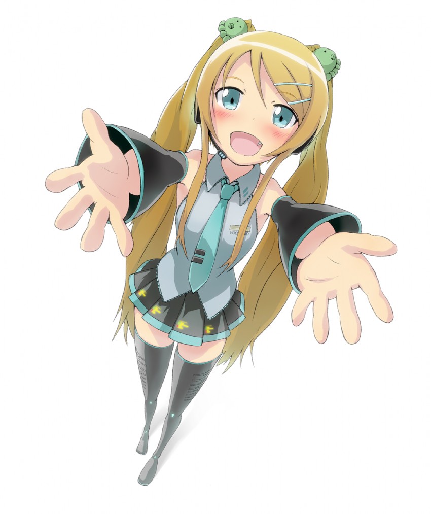 hatsune miku and kousaka kirino (vocaloid and 1 more) drawn by stds