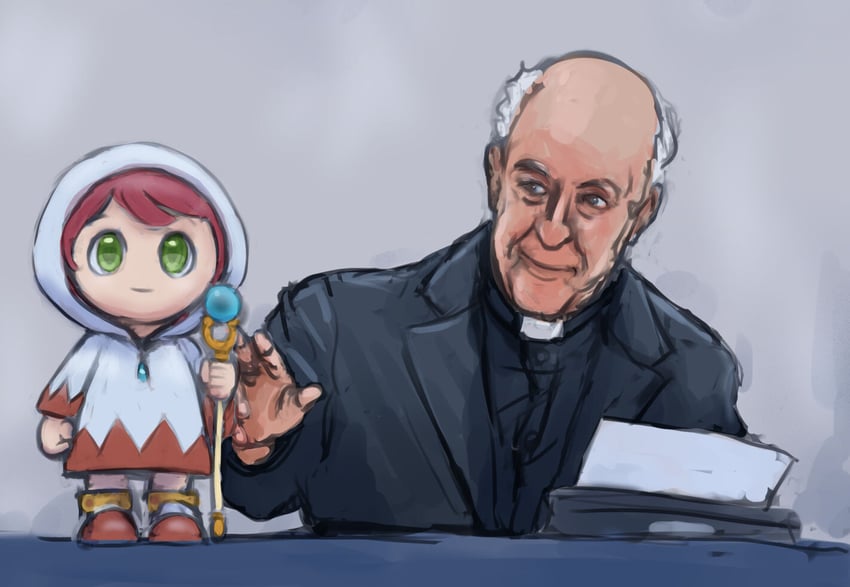 white mage, luce, shirma, and rino fisichella (final fantasy and 4 more) drawn by gekkeiyou