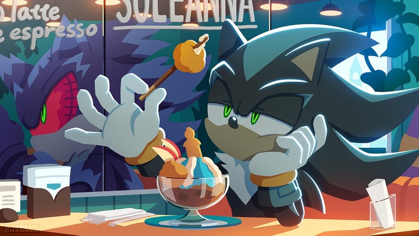 big the cat and mephiles the dark (sonic and 1 more) drawn by karasuno_yui