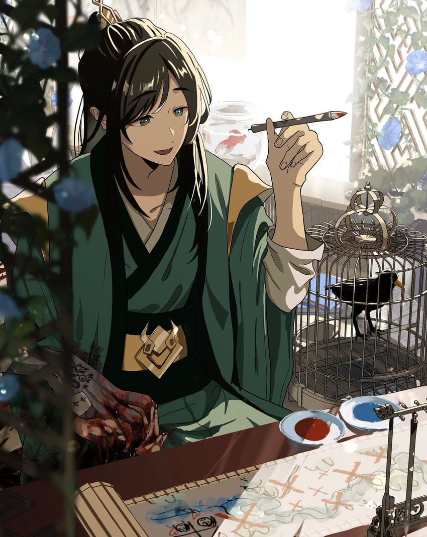 nie huaisang and nie mingjue (modao zushi) drawn by takara_yuto