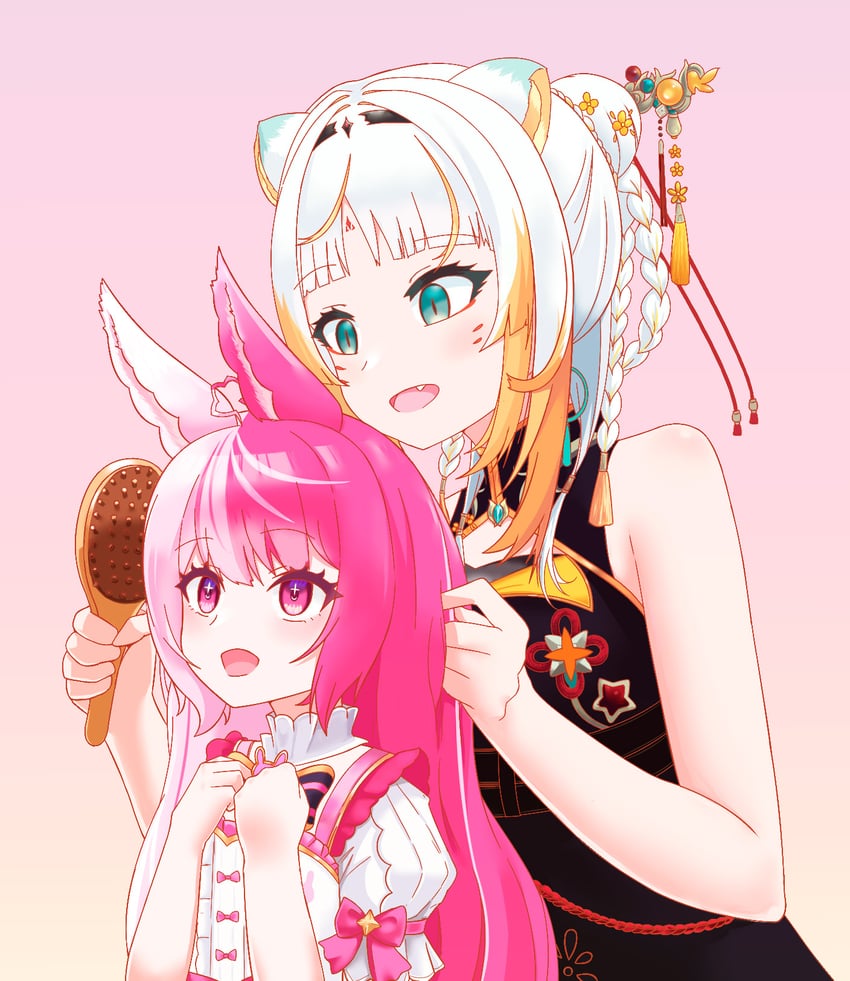 lalabell lullaby and taiga toragami (chromashift) drawn by orenji_gallery