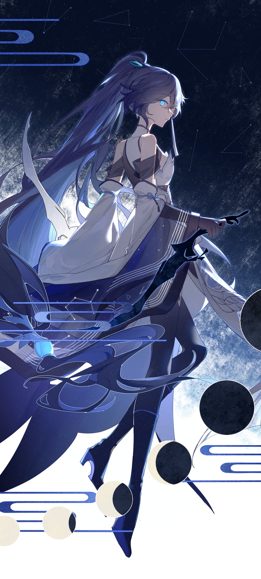 fu hua (honkai and 1 more) drawn by saya_atang