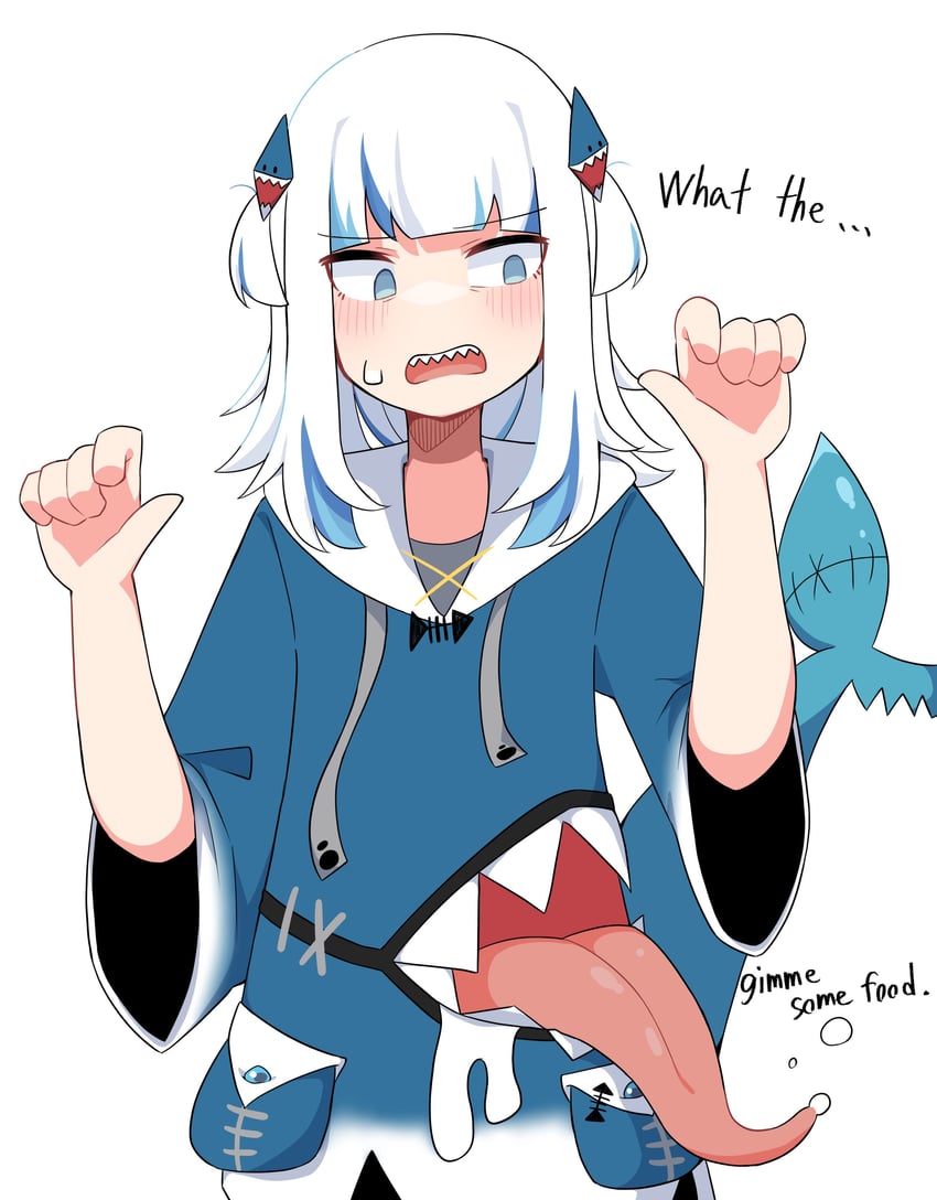 gawr gura (hololive and 1 more) drawn by skkazu1