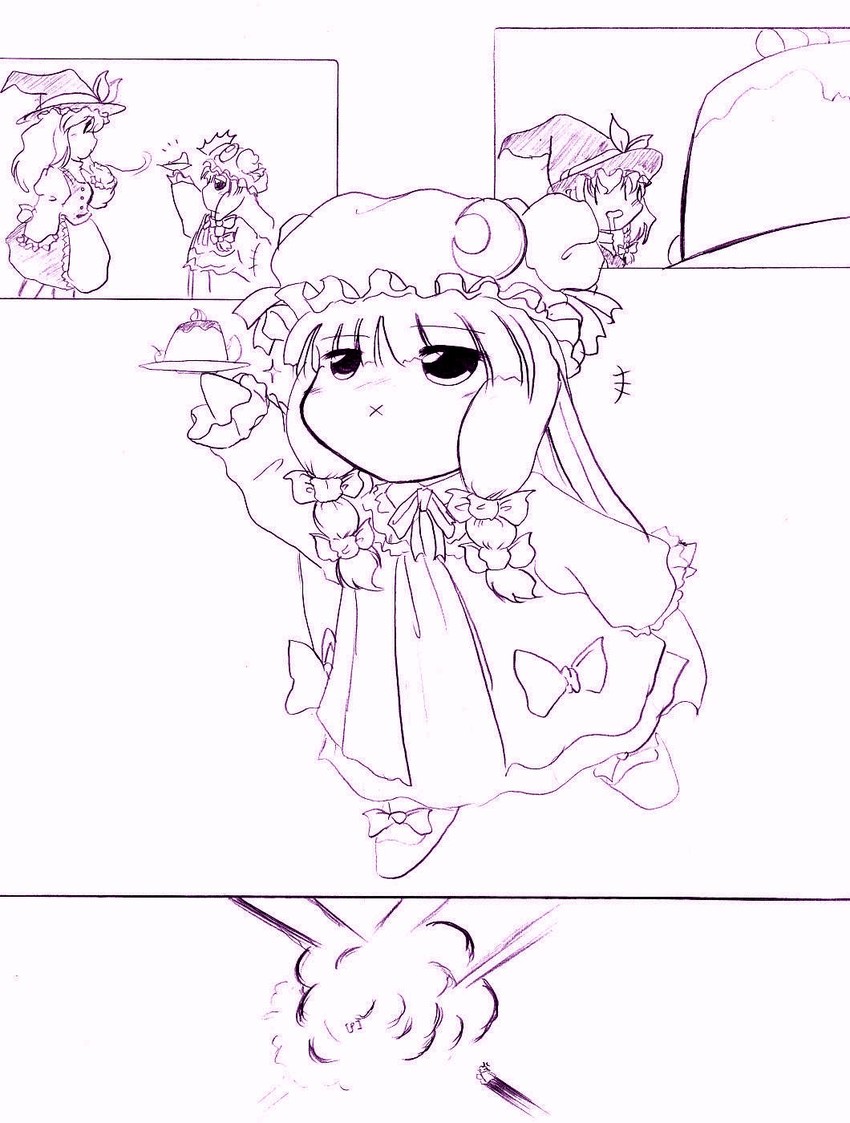 kirisame marisa and patchouli knowledge (touhou) drawn by saga_(pixiv)
