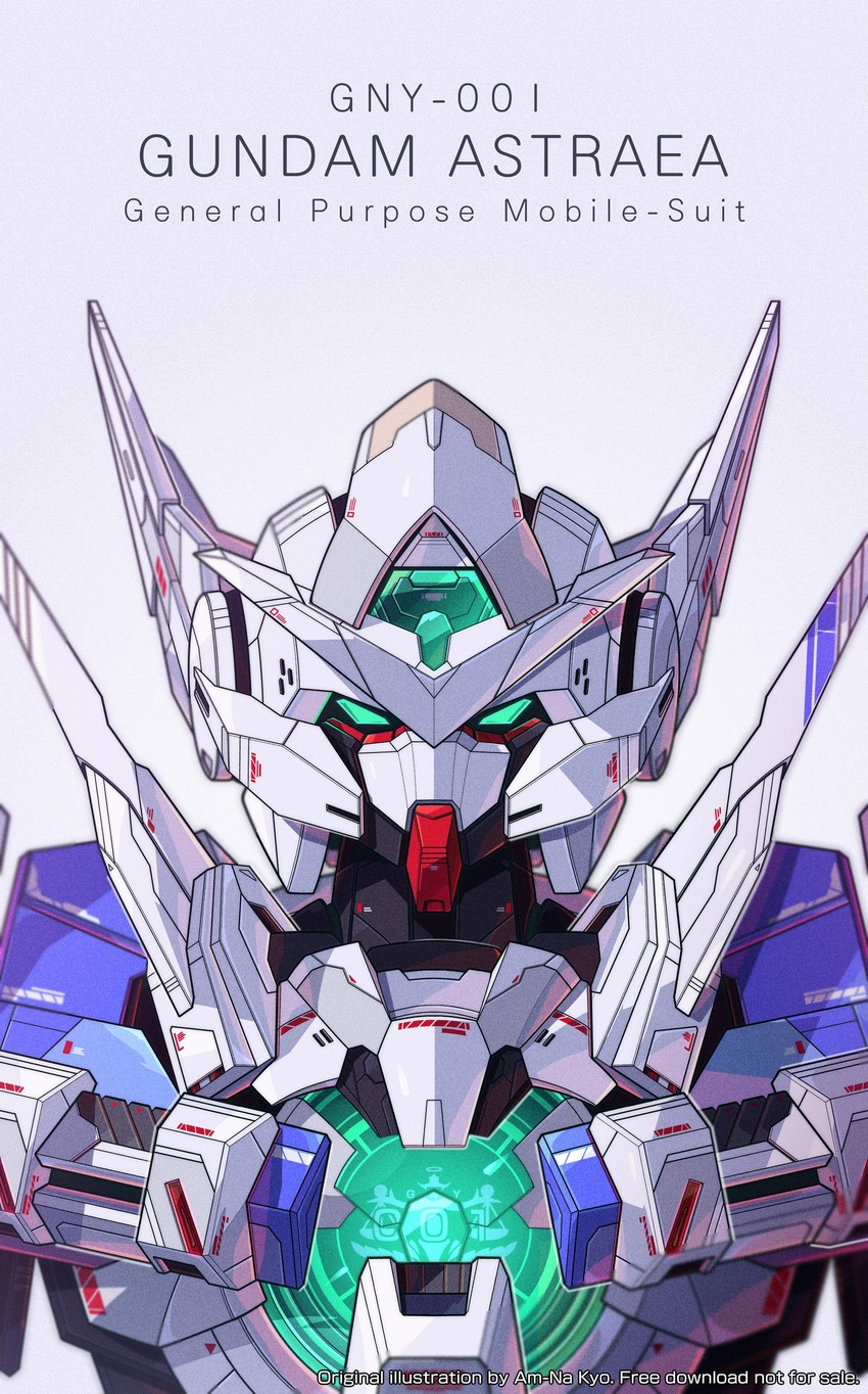 gundam astraea (gundam and 2 more) drawn by azzalea