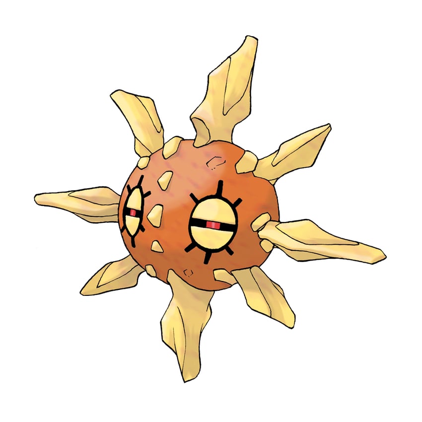 solrock (pokemon and 1 more) drawn by sugimori_ken