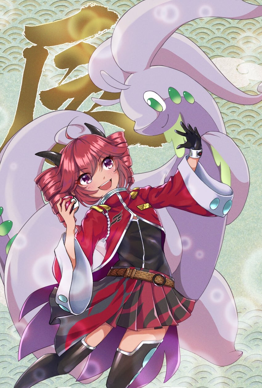 kasane teto and goodra (pokemon and 1 more) drawn by kasane_kein