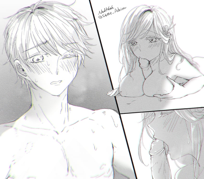 rosa and luke pearce (tears of themis) drawn by nelhai_(mori791212)