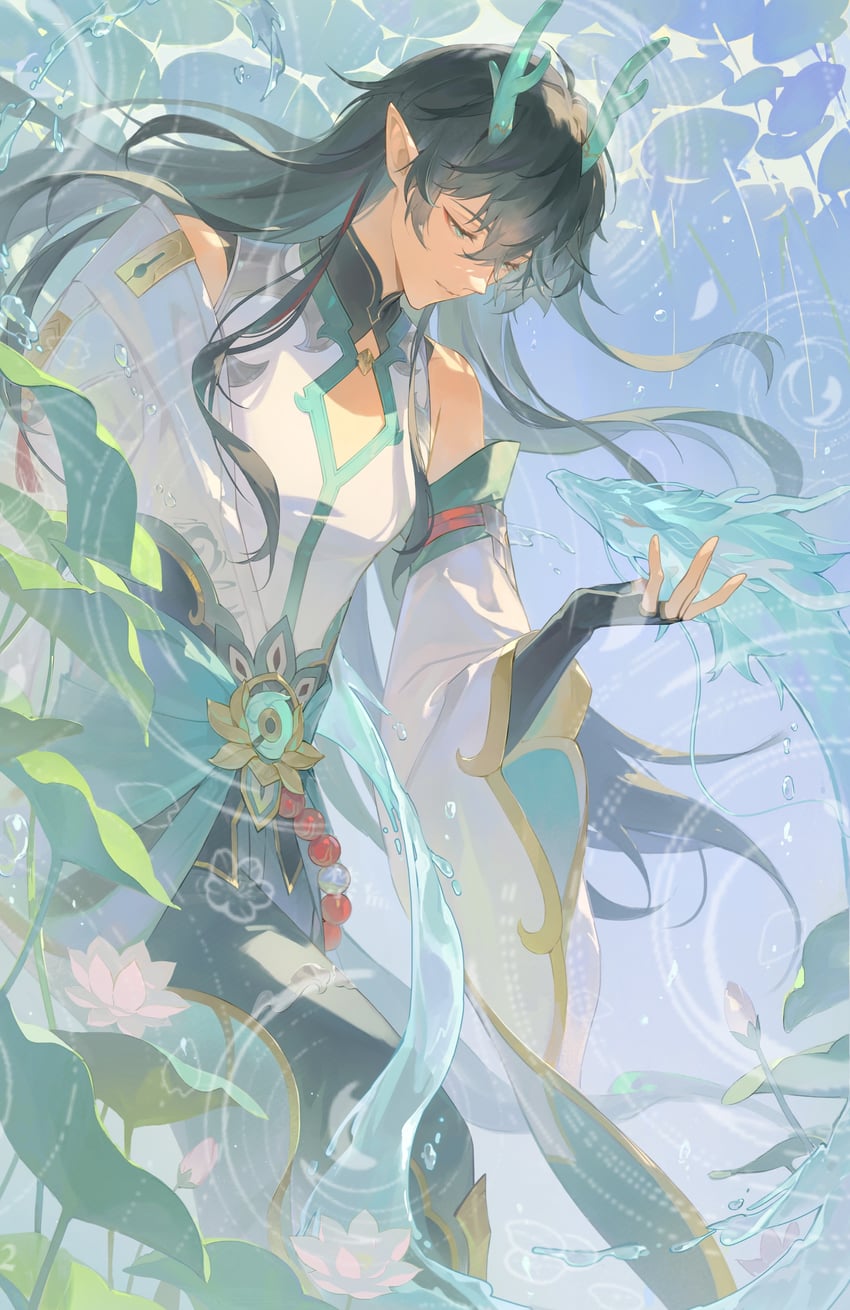 dan heng (honkai and 1 more) drawn by chunripuqu