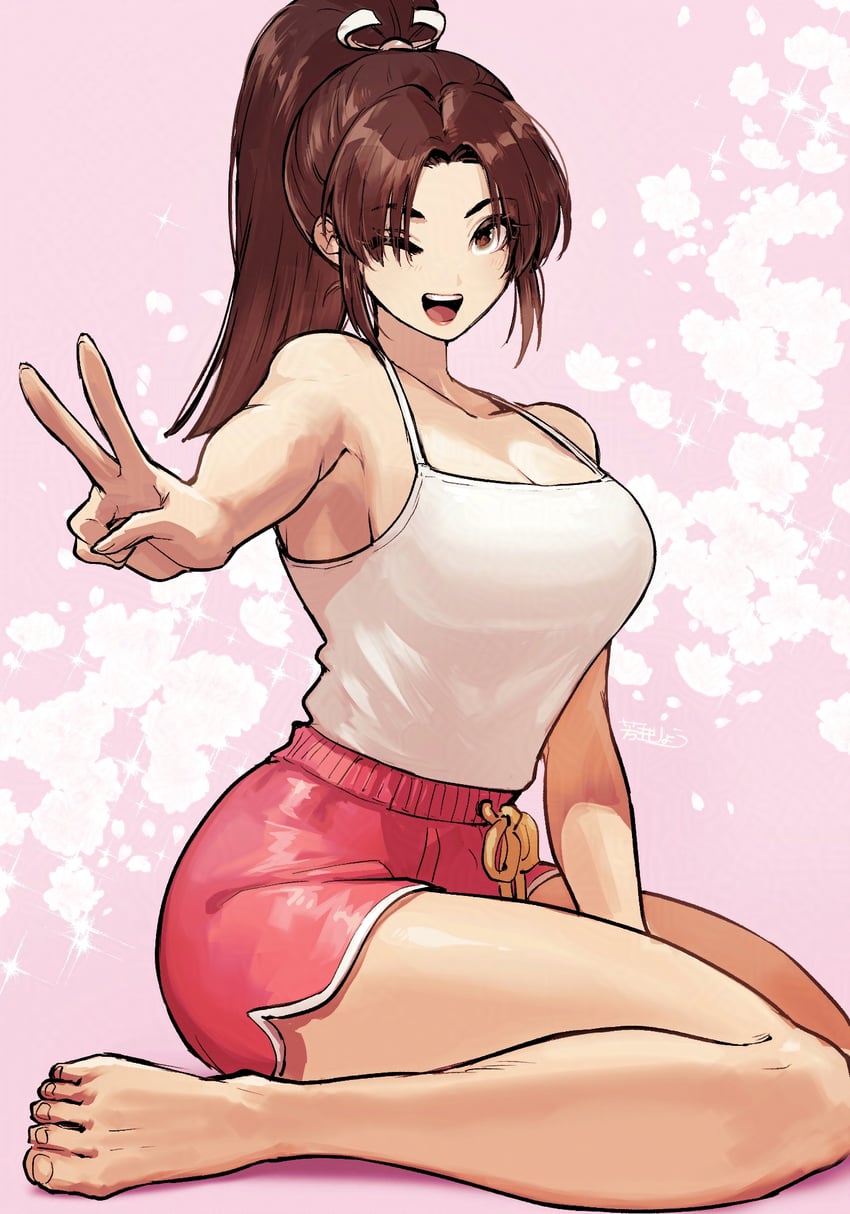 shiranui mai (the king of fighters and 1 more) drawn by ryo_yo_shi
