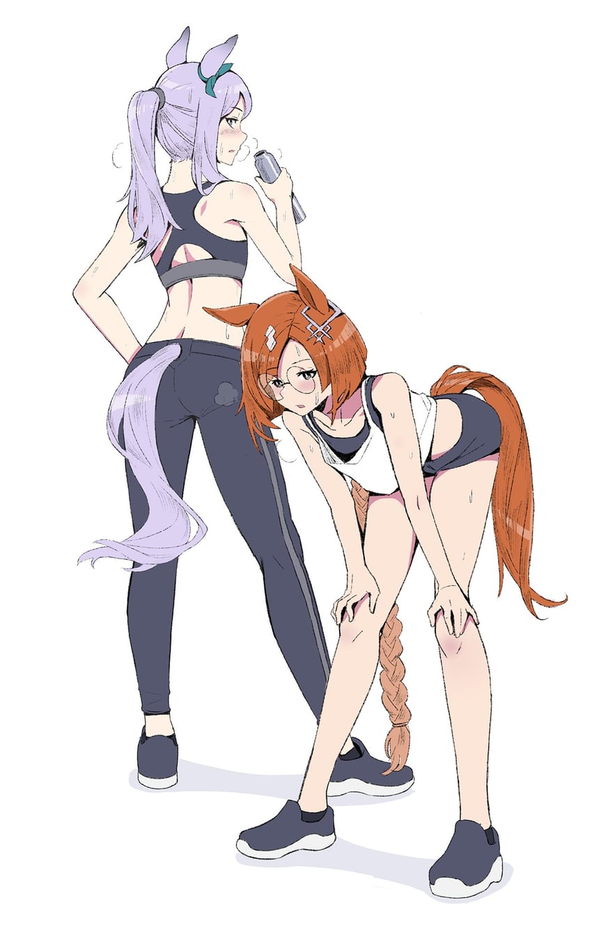 mejiro mcqueen and ikuno dictus (umamusume) drawn by sinnra_art