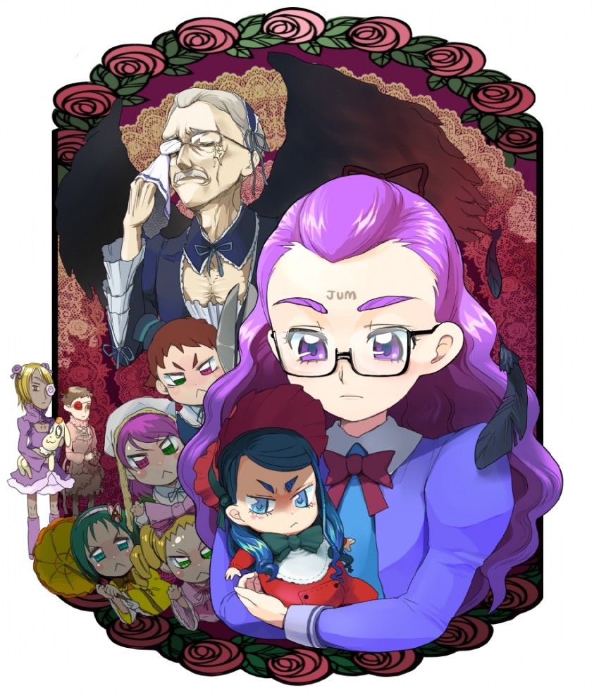 suigintou, suiseiseki, souseiseki, yumehara nozomi, hinaichigo, and 16 more (precure and 3 more) drawn by moudoku_(decopon3rd)