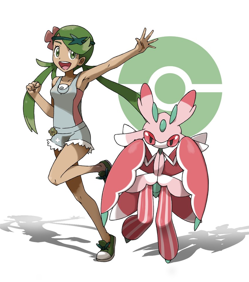 mallow and lurantis (pokemon and 1 more) drawn by tellzeta