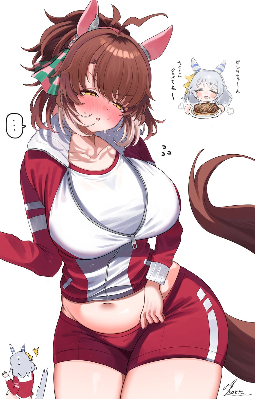 dantsu flame and hishi miracle (umamusume) drawn by takatu_nanto