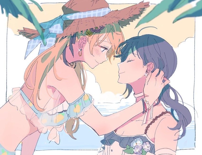 shirasagi chisato and seta kaoru (bang dream!) drawn by res2shuu
