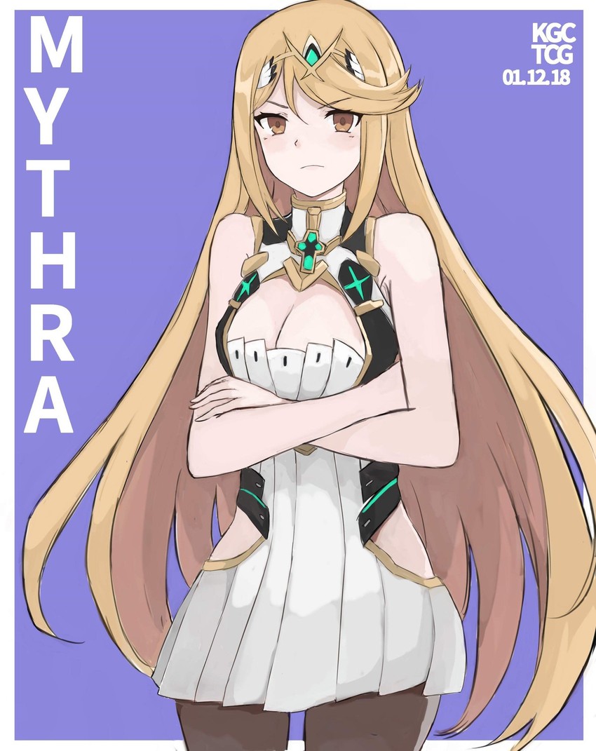 mythra (xenoblade chronicles and 2 more) drawn by kgctcg