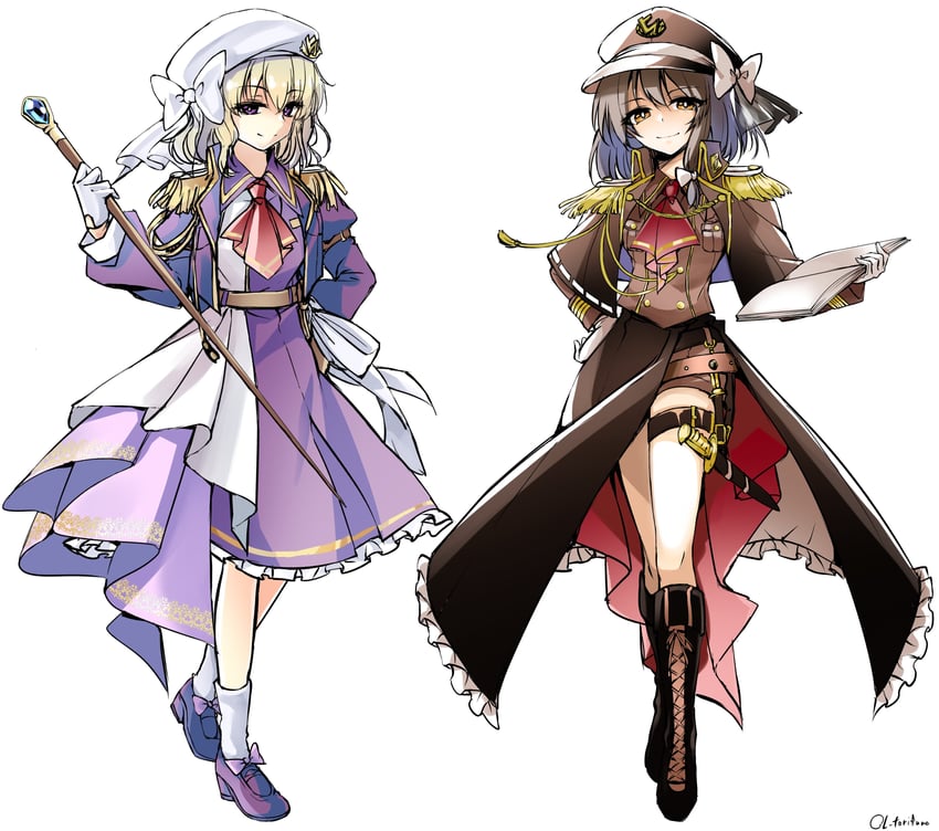 usami renko and maribel hearn (touhou) drawn by kinese_(katasutorohu)