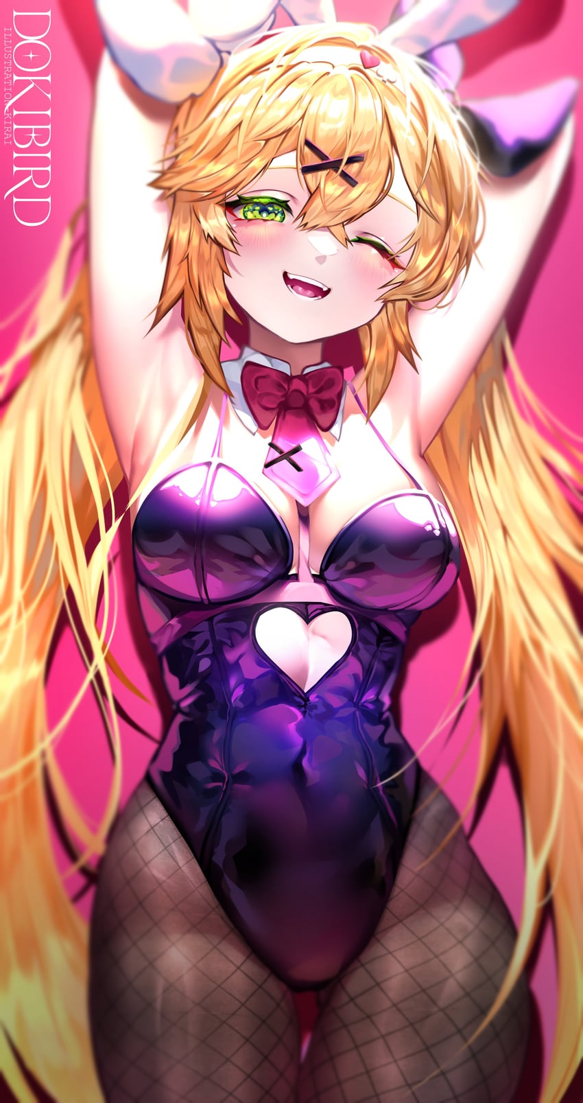 dokibird (indie virtual youtuber and 1 more) drawn by kirai_illust