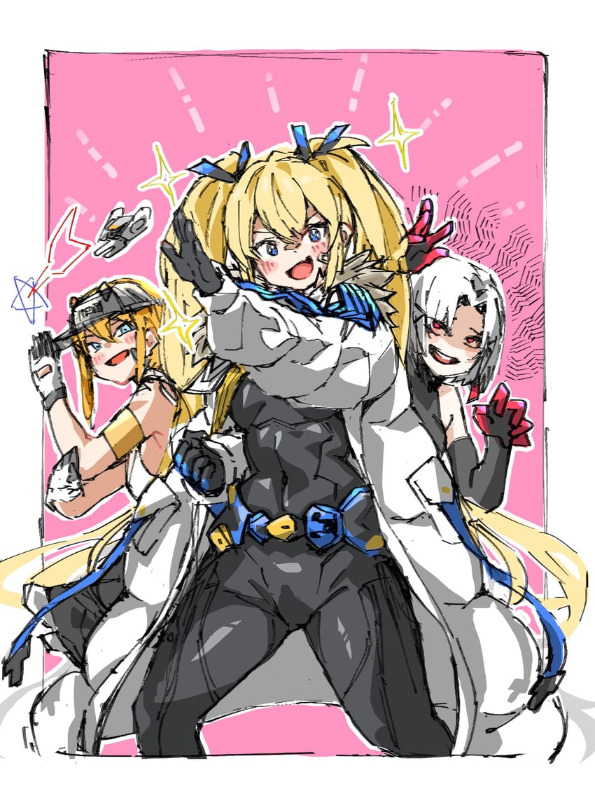 drake, laplace, and maxwell (goddess of victory: nikke) drawn by hii_(motorholic)