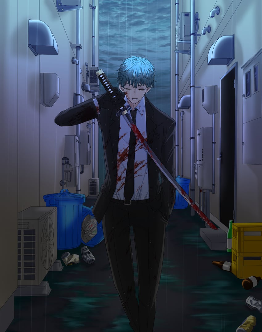 saitou hajime (fate and 1 more) drawn by na_na_na