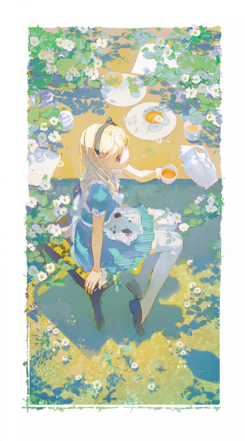 alice (alice's adventures in wonderland) drawn by sheya_tin
