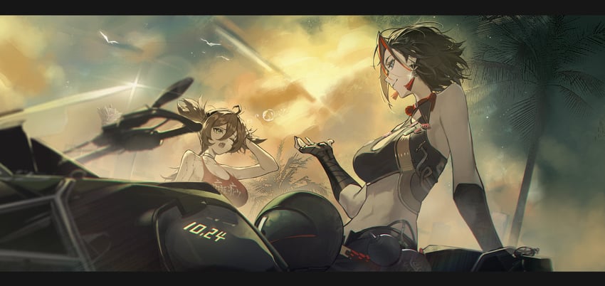 yinfeng and shi yan (xinyue tongxing) drawn by yuan_long