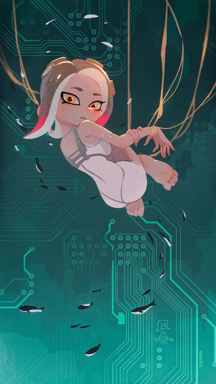 agent 8 (splatoon and 2 more) drawn by zhang_tian57284