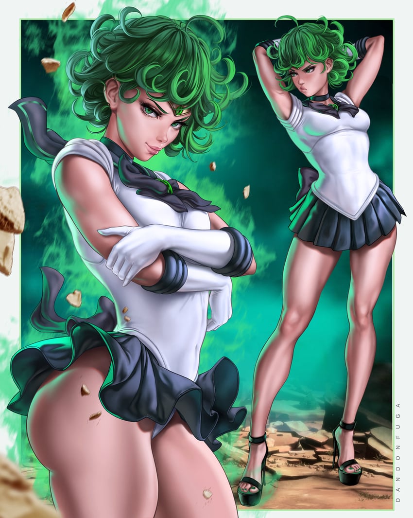 tatsumaki (bishoujo senshi sailor moon and 1 more) drawn by dandon_fuga