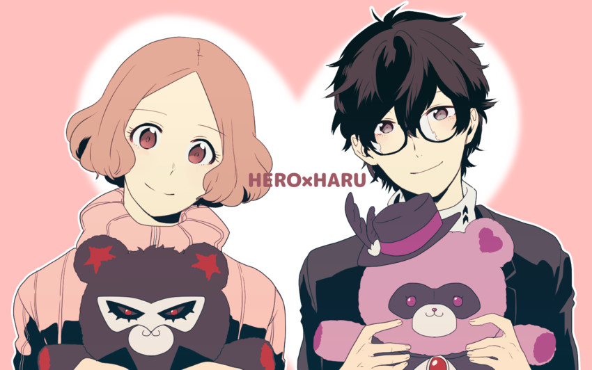 amamiya ren and okumura haru (persona and 1 more) drawn by mioh