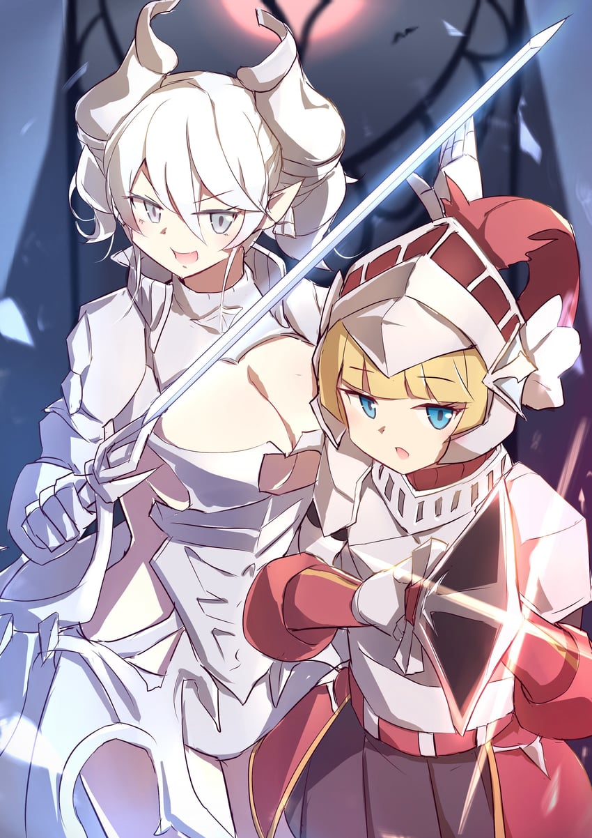lovely labrynth of the silver castle and knight (yu-gi-oh!) drawn by kanzakietc