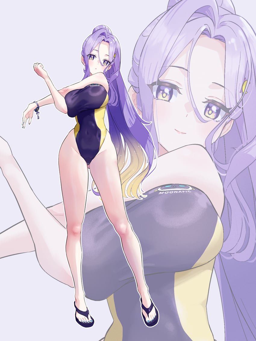 moona hoshinova (hololive and 1 more) drawn by fueppu