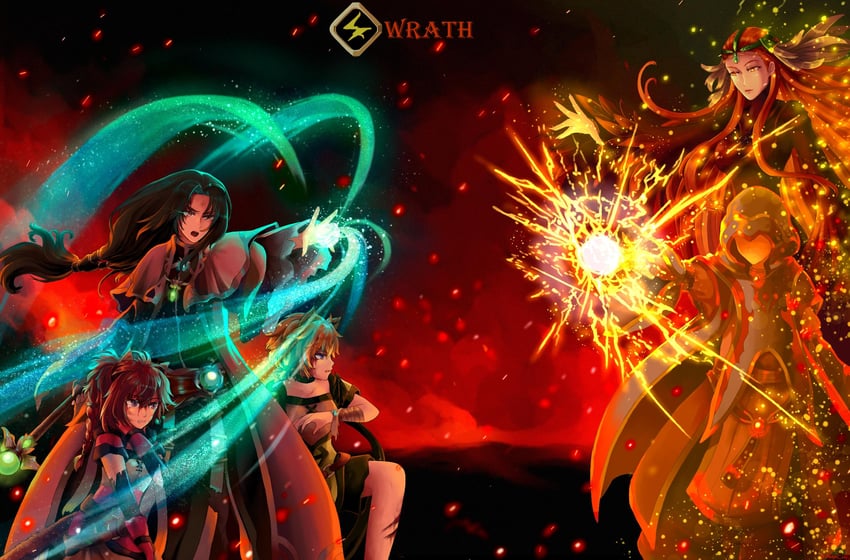 soren, lethe, lyre, and ashera (fire emblem and 1 more) drawn by ebrietas_(arayaejiri)