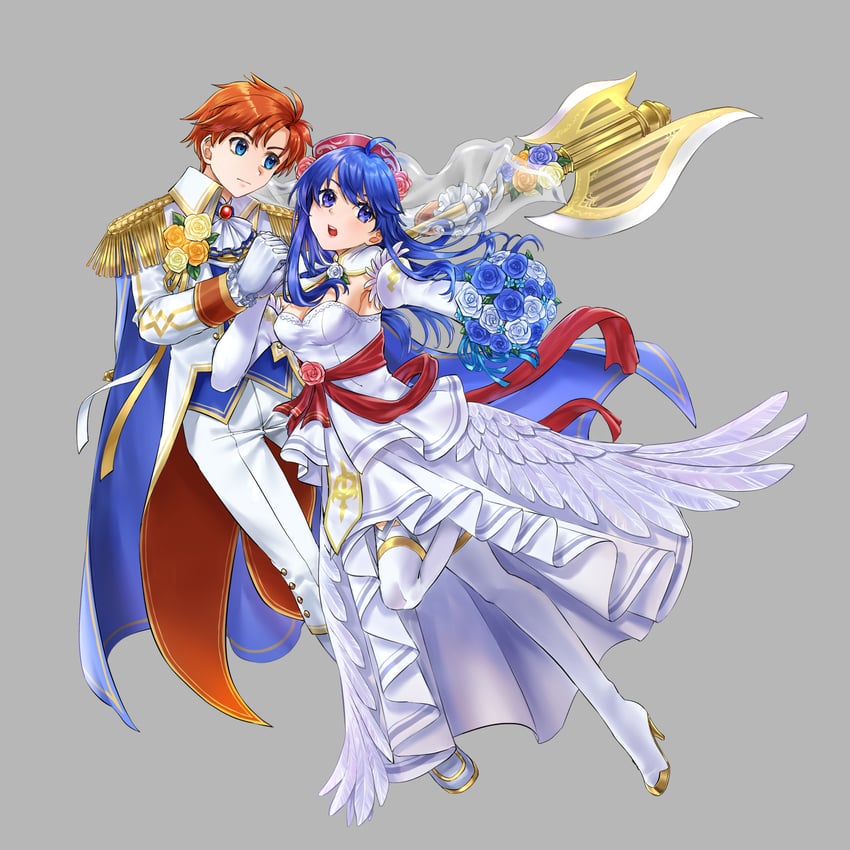 roy and lilina (fire emblem and 2 more) drawn by tsukimura_(d24f4z8j3t)