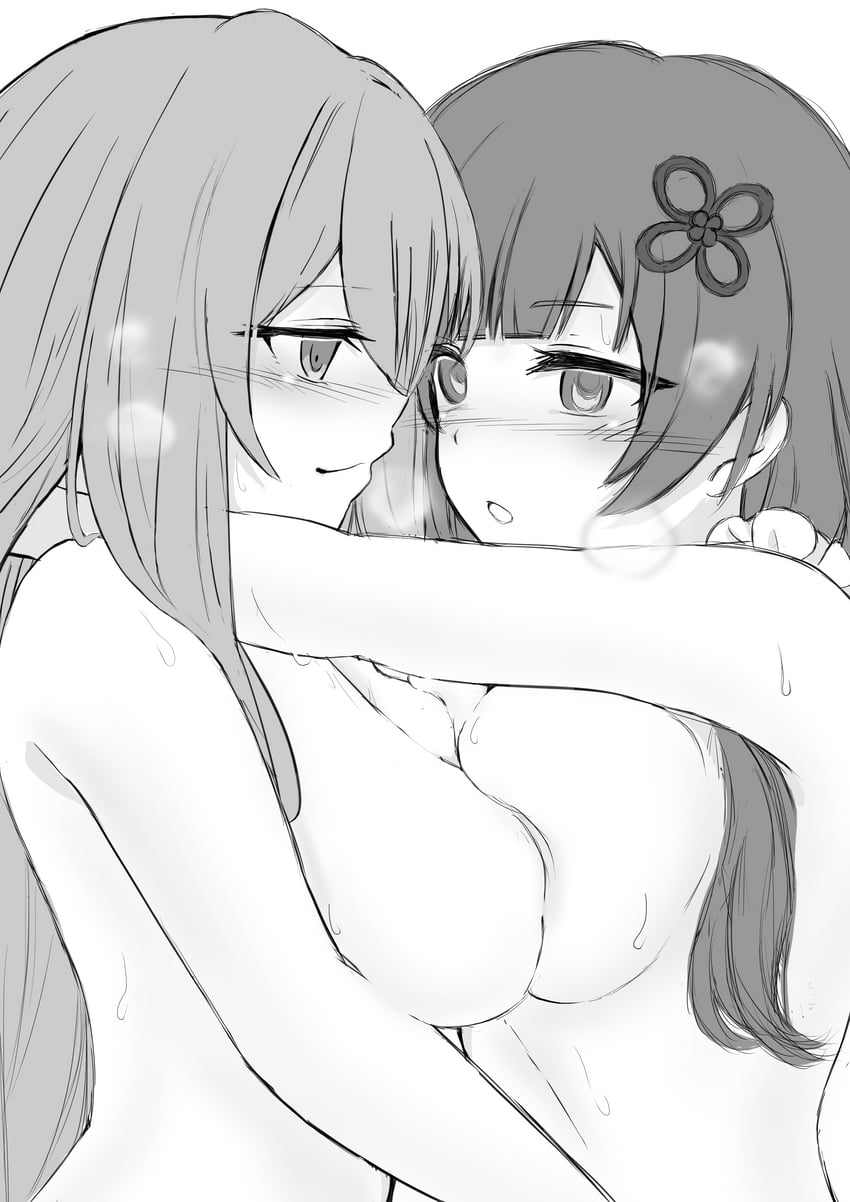 kuo shenlin and wang yujia (assault lily) drawn by catmito1412