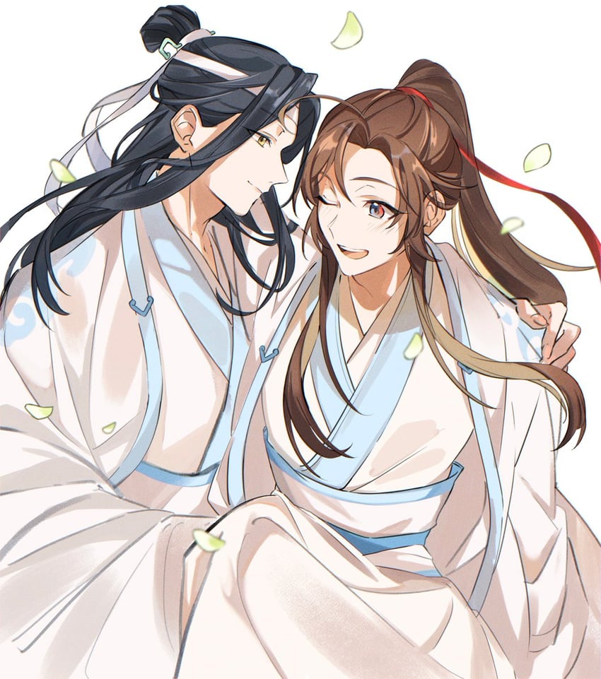 wei wuxian and lan wangji (modao zushi) drawn by 8tkkcsghb1zmqez