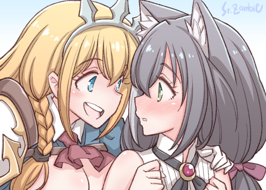 karyl and pecorine (princess connect!) drawn by studiozombie