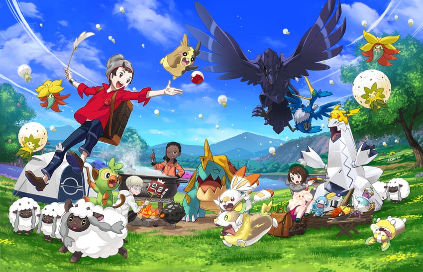 pikachu, gloria, morpeko, scorbunny, sobble, and 14 more (pokemon and 1 more)